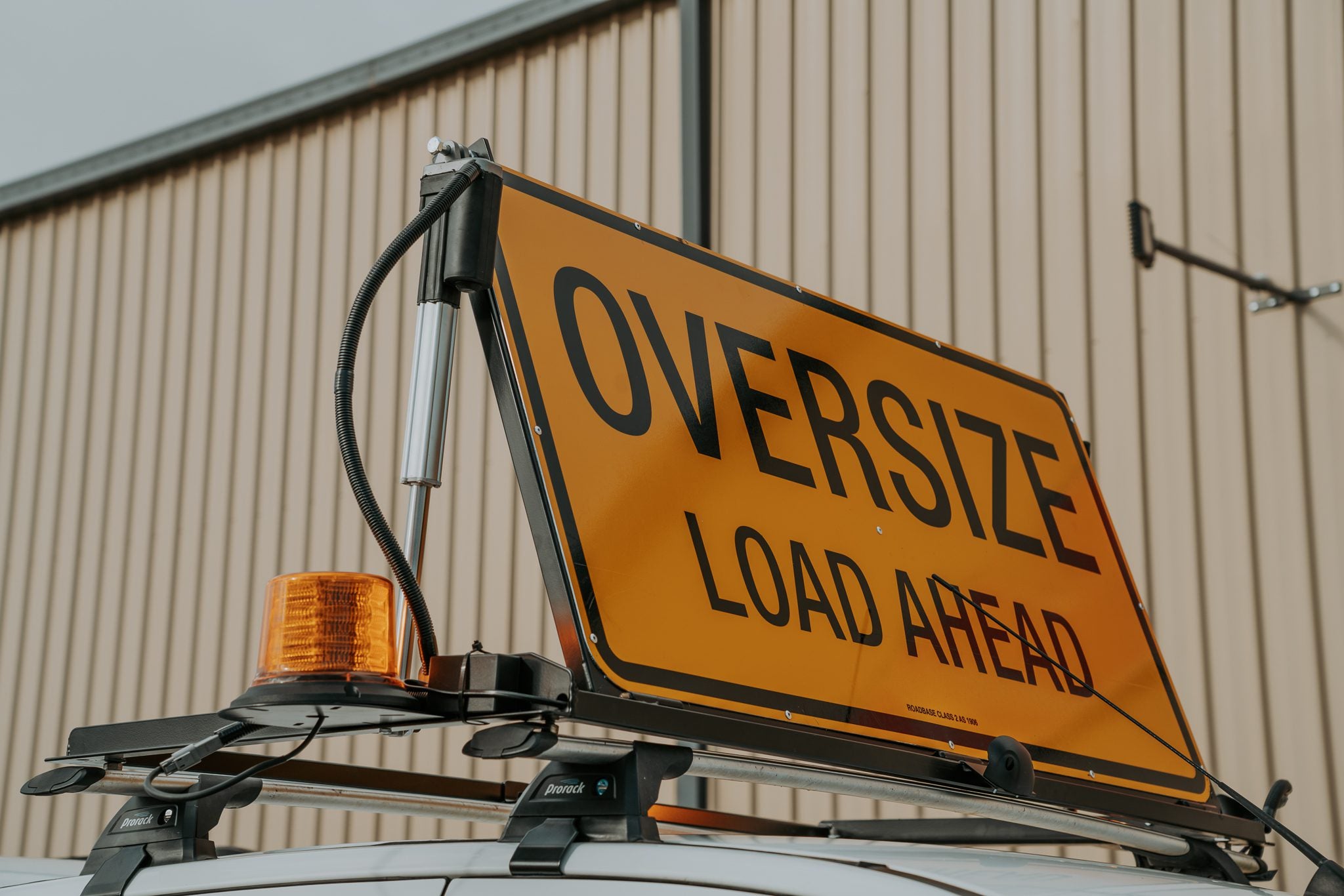 Escort Vehicle Pilot Sign Kit, Oversize Load Ahead, With Upgraded LED Lights & Frame - Image 7