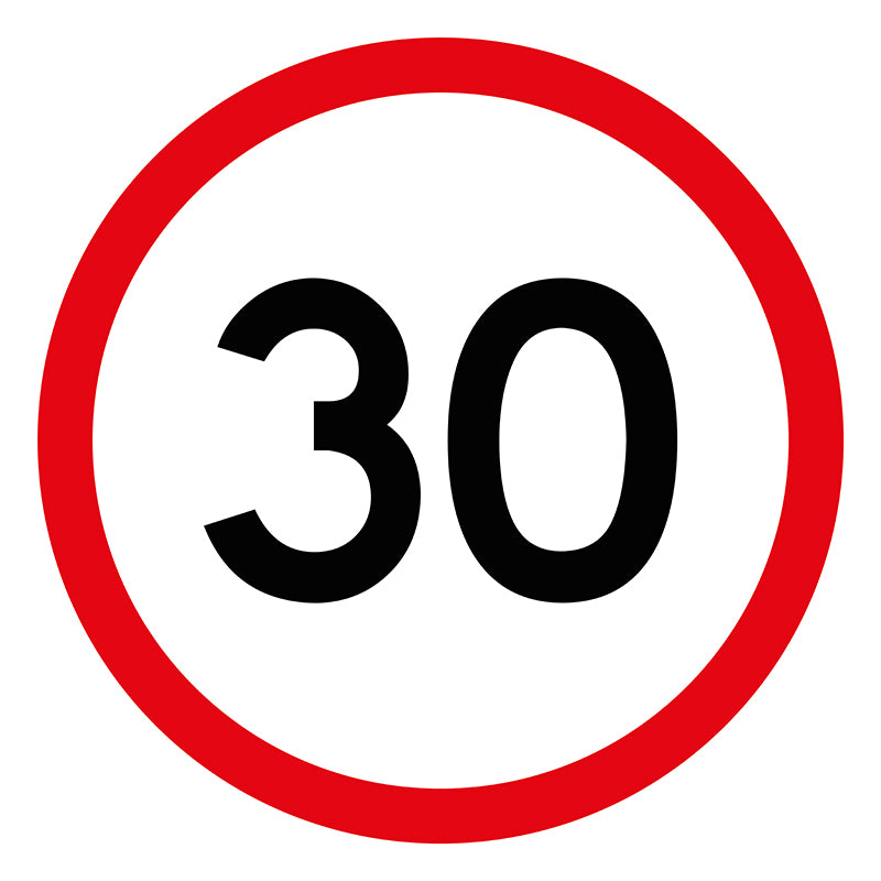 30km/h, Multi Message 600 x 600mm Corflute, Class 1 Reflective - Image 3