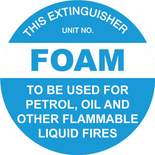 This Extinguisher: Foam 200mm Disc