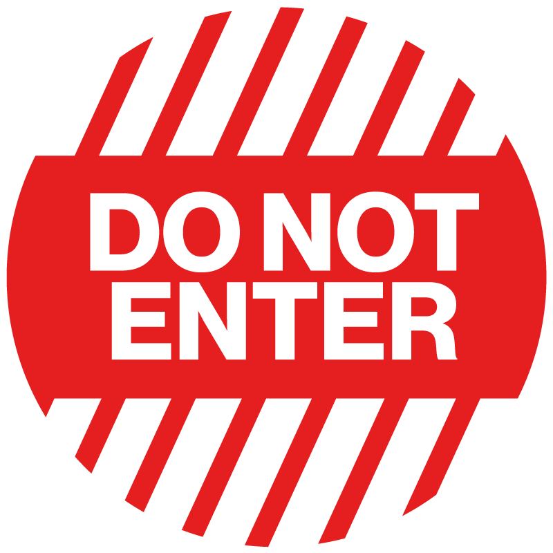 Floor Graphics, Self Adhesive, Anti-Slip, Do Not Enter - Image 2