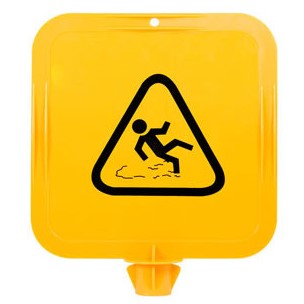 Yellow Lock In Sign Frame, Wet Floor Picto - Image 2