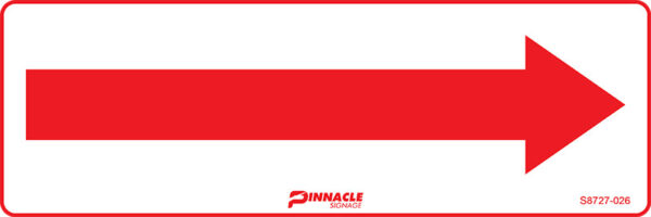 Arrow, Red on White