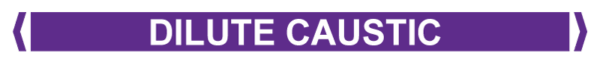 Self Adhesive Pipe Markers, Dilute Caustic (Violet)