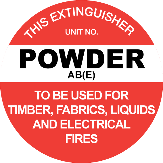 This Extinguisher: Powder AB(E) 200mm Disc - Image 2