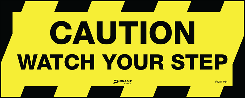 Floor Graphics, Self Adhesive, Anti-Slip, Caution Watch Your Step - Image 2