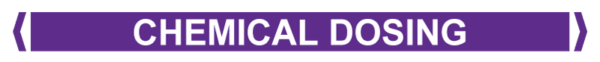 Self Adhesive Pipe Markers, Chemical Dosing (Violet)