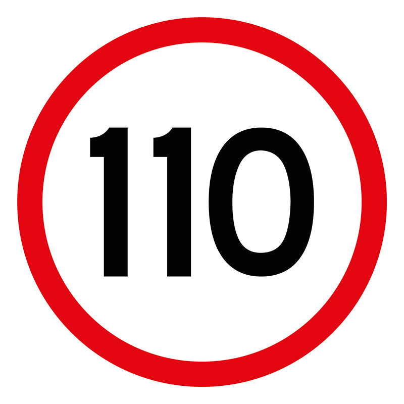 110km/h, Multi Message 600 x 600mm Corflute, Class 1 Reflective - Image 3