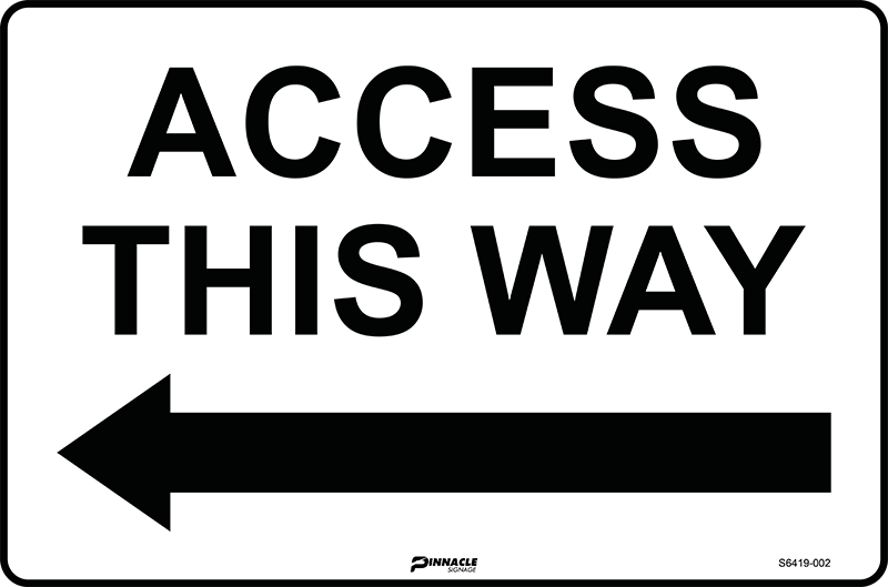Access This Way (Left Arrow) - Image 2