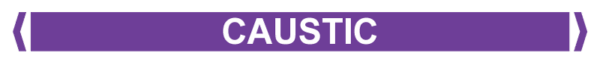 Self Adhesive Pipe Markers, Caustic (Violet)