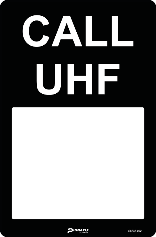 Call UHF (Black on White) - Image 2