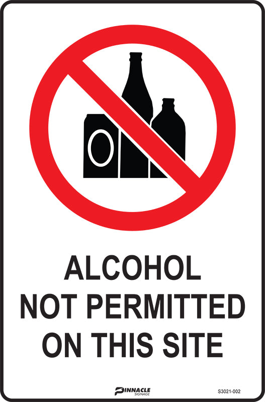 Alcohol Not Permitted On This Site - Image 2