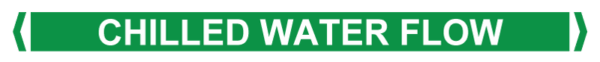 Self Adhesive Pipe Markers, Chilled Water (Green)