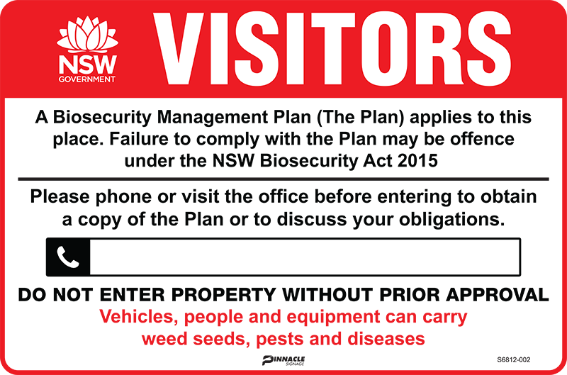 Farm Biosecurity Sign (Compliant In NSW) - Image 2