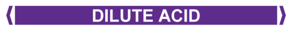 Self Adhesive Pipe Markers, Dilute Acid (Violet)