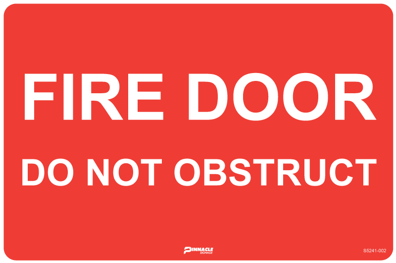 Fire Door Do Not Obstruct - Image 2