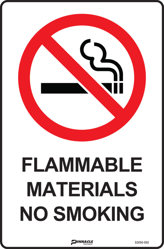 Flammable Materials No Smoking - Image 2