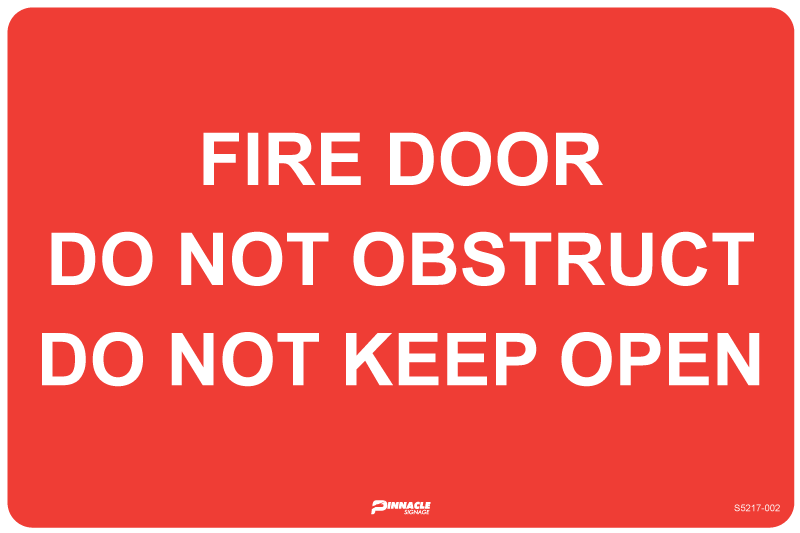 Fire Door Do Not Obstruct Do Not Keep Open - Image 2