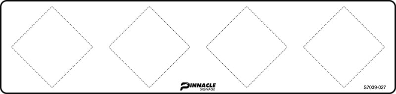 600 x 150mm - Metal - HAZCHEM Diamonds (list details here) - Image 3