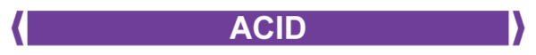 Self Adhesive Pipe Markers, Acid (Violet)