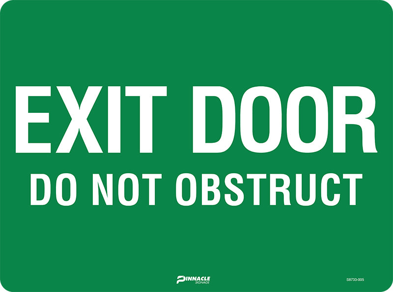 Exit Door Do Not Obstruct - Image 2