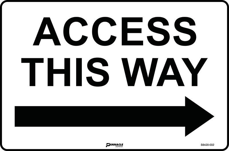 Access This Way (Right Arrow) - Image 2