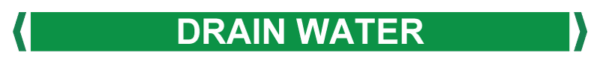 Self Adhesive Pipe Markers, 50 x 400mm