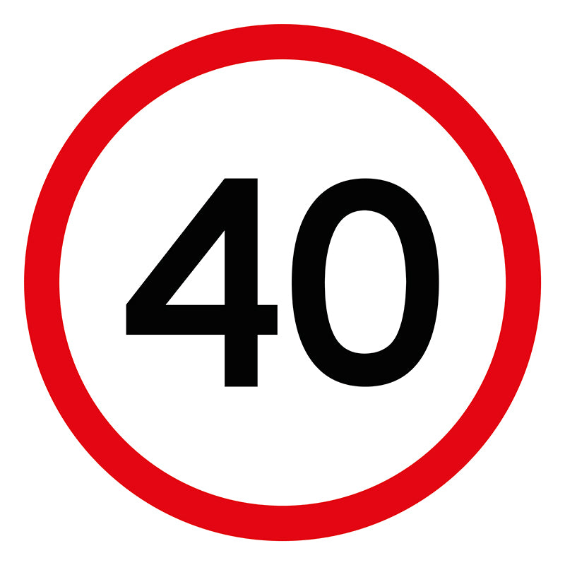 40km/h, Multi Message 600 x 600mm Corflute, Class 1 Reflective - Image 3