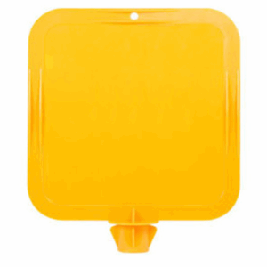 Yellow Lock In Sign Frame, Blank Yellow