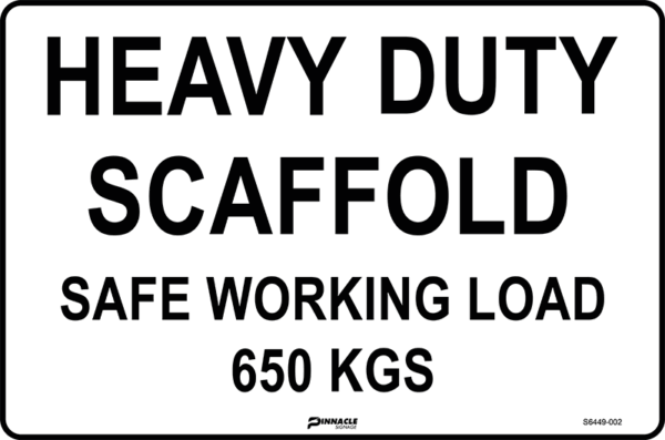 Heavy Duty Scaffold Safe Working Load 650kgs