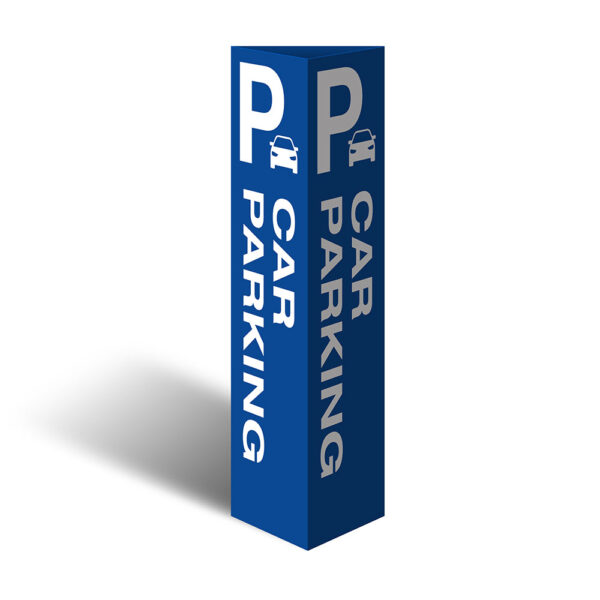Three Sided Bollard Cover Surround, Car Parking (Car Picto)