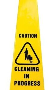 890mm Safety Cone, Caution Cleaning In Progress