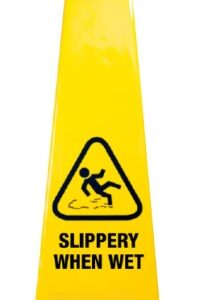890mm Safety Cone, Slippery When Wet