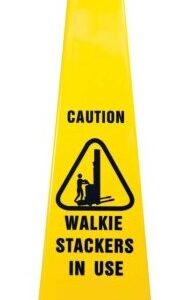 890mm Safety Cone, Caution Walkie Stacker In Use