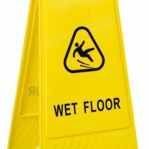 Plastic Sign Stand, Double Sided, Wet Floor