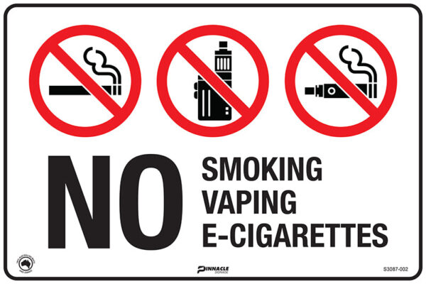 No Smoking No Vaping No E-Cigarettes