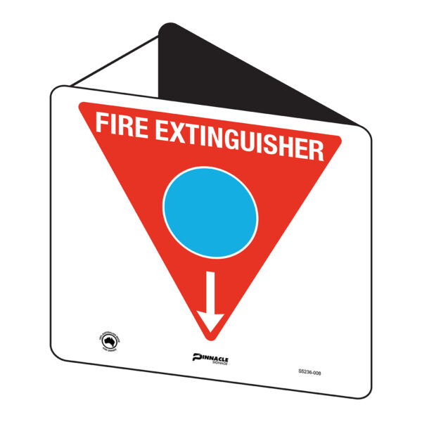 Fire Extinguisher Marker Foam (Blue Circle) 225 x 225mm Off Wall