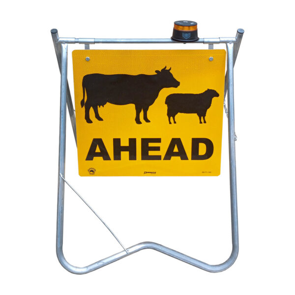 Stock Ahead (T1-19C), 600 x 600mm Metal, CL1 Refl Swing Stand w/Beacon Kit