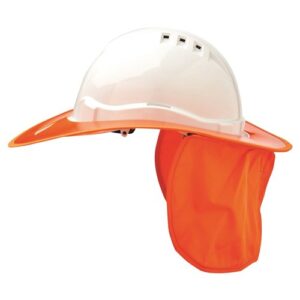 V6 Hard Hat Plastic Brim Fluro Orange