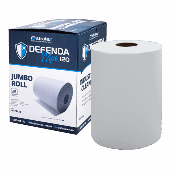 DefendaWipe 120 Disposable Cleaning Wipes Jumbo Roll