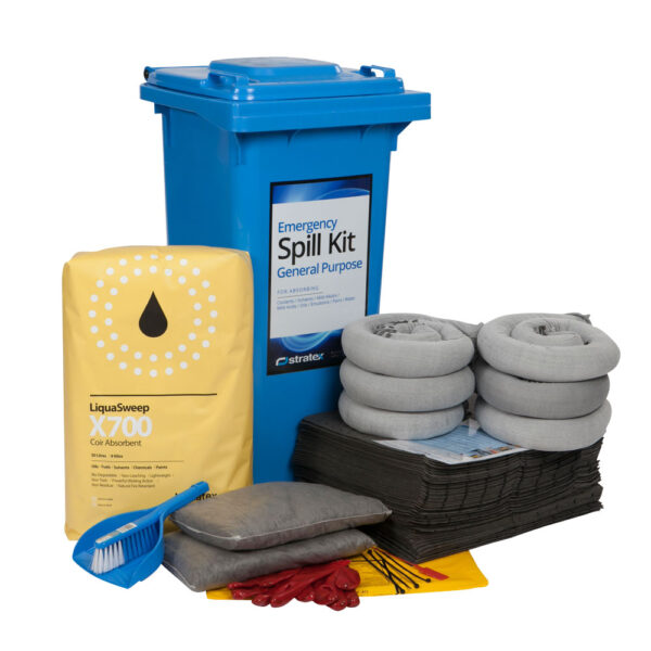 120 Litre Wheeled Bin Standard Spill Kit
