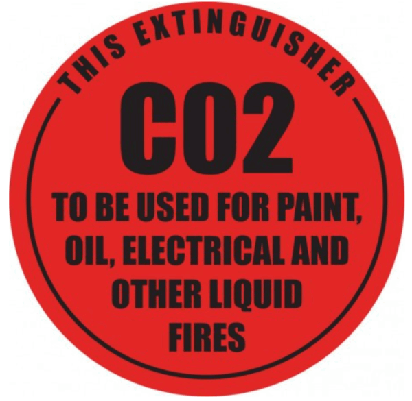 CO2 Identification - Metal Sign - 190 x 190mm