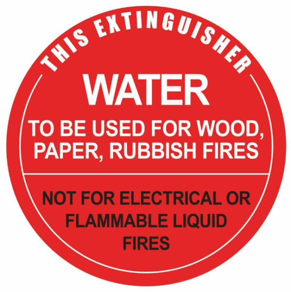 Air Water Identification - Metal Sign - 190 x 190mm